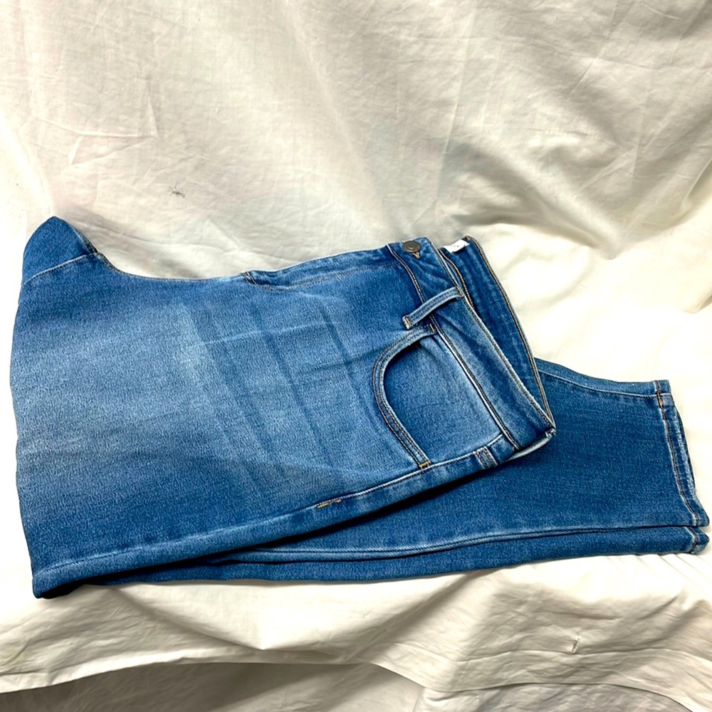 Ms Cello faded & distressed stretch skinny leg jeans ladies sz 20